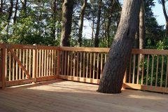 Terrasse og gelænder